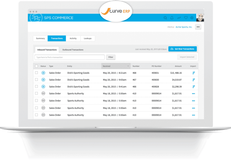 JCurve EDI integration Powered By SPS Commerce