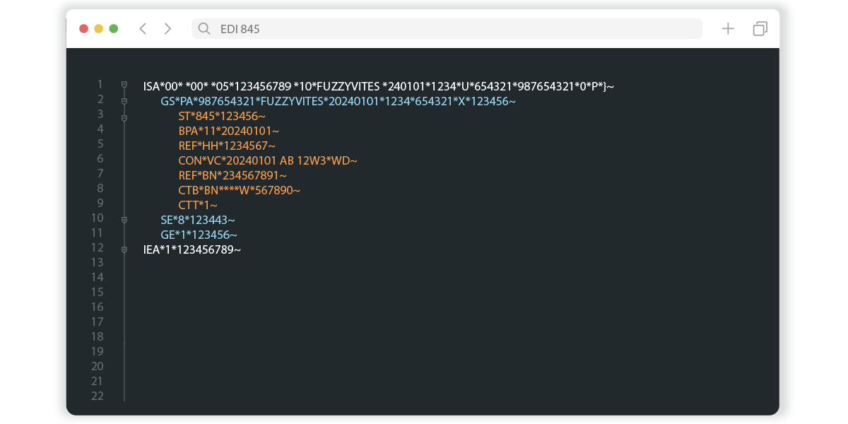 The EDI 845 format by SPS Commerce