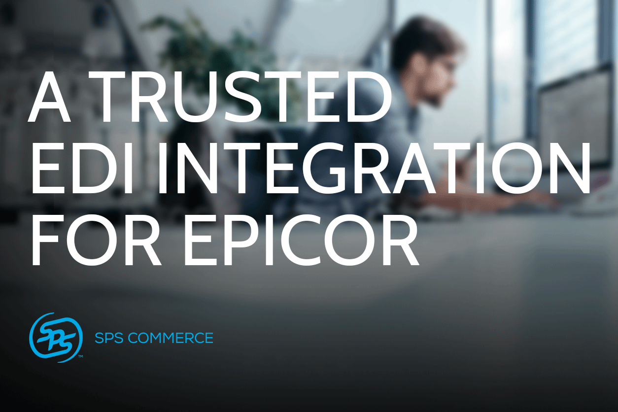 L'intégration EDI de SPS Commerce peut fonctionner avec Epicor ERP.